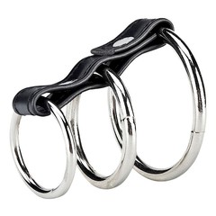 Хомут на пенис из трех мет. колец 3 Ring Gates of Hell