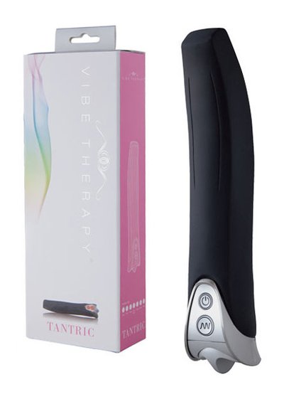 Тихий G-вибратор Vibe Therapy® Tantric, 7 режимов, черный силикон, 17,3х2,9см