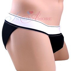 Мужские трусы Apollo™ Brief with C-Ring с кольцом, черные, M/L(46-50р)