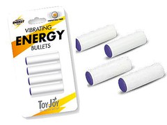 Миниатюрные вибропули Vibrating Energy Bullets, 4шт, 3,4х1,1см