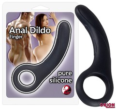Анальный стимулятор с кольцом Finger, силикон, 13,6х2см