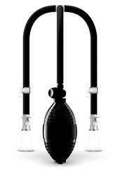 Вакуумная помпа для сосков Saiz Nipple Pump basic, чаши с клапаном, d2см