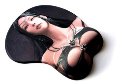 Эротичный коврик для мышки Brunette с гелевой подушечкой