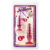 Анальные елочки Crystal Jellies® Anal Trainer Kit, розовые, 2шт., 11х3/14,8х3,5см