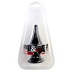 Анальная пробка BlackRed, черный силикон, 11,3х4,5см