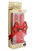 Беспроводное парное виброяйцо Crystal Red Duo Bullet со стразами, красное, 7х3см