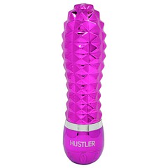 Ребристый вибратор Disco Stick 5", фуксия, 12х3см