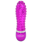 Ребристый вибратор Disco Stick, фуксия, 12х3см