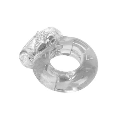 Эрекционное кольцо на п/ч Toyfa vibrating Ring, вибрация, прозрачное, 2см