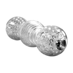 Прозрачный мастурбатор Crystal Clear Stimulator Pipedream Extreme® toyz, глухой тоннель,14х5см
