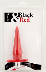 Красная вибро-втулка Toyfa Black&Red. 11,8см