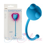 Вагинальный шарик-тренажер Emotions "Roxy", голубой силикон, 34г/2,6см