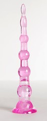Розовая анальная елочка Toyfa 21,5см