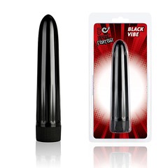 Мощный матовый вибратор Black Vibe, 16,5х3см