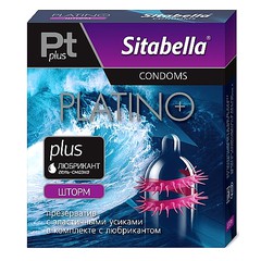 Презерватив Sitabella® с усиками Platino plus шторм, 1шт