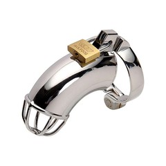 Мужской пояс верности Notabu BDSM, металл, 11см/145г