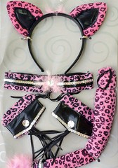 Костюм кошечки леопардового окраса Pink Leopard Set, OS(42-48р.)