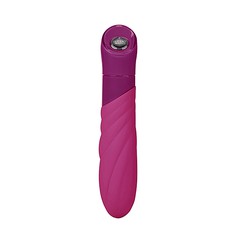 Мощный вибратор Key™ Vela Massager, розовый силикон, 7 режимов, 21х4,3см