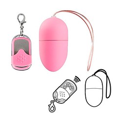 Беспроводное виброяйцо Shottoys, 10 реж, розовое, 6х3,4см