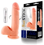 Нежный ротатор Real Stick Elite из Soft Skin, на присоске, 18,2х4,3см