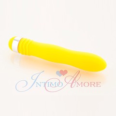 Вибратор Sexus Funny Five, желтый, 18х2,9см