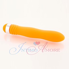 Вибратор Sexus Funny Five, оранжевый, 18х2,9см