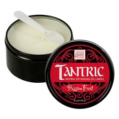 Массажная свеча-масло Tantric Soy Candle™ тропические фрукты и феромон, 60 часов, 100% натурально