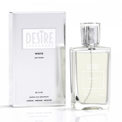 Мужские духи с феромонами Desire White De Luxe, благородный аромат, 50мл