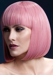 Парик Fever Elise pastel-pink, sleek bob with fringe (temp до 120°C), пастельно-розовый, 33см