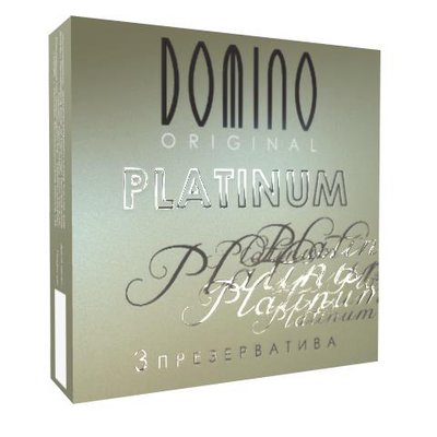 Презервативы Domino original Platinum, платиновые, 1уп/3шт