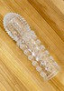 Мягкая удлиняющая насадка Crystal Clear Penis Sleeve, +2см, 14,5х3,5/4см