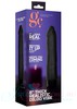 Мягкий и гибкий вибратор 8' Thick realistic dildo с венками, черный, 20х3,5-4,2см