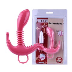 Мини-стимулятор G-точки, клитора, анальной зоны, розовый, 10,5см