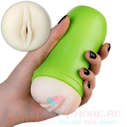 Узкий мастурбатор a-toys, вагина в колбе, тоннель глухой, 14см