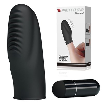 Мини-вибратор для клитора Pretty Love Stanford (на палец), силикон, 7см