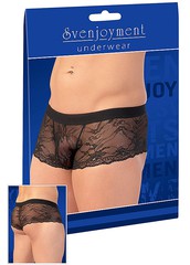 Мужские трусы-боксеры Svenjoyment Pants из кружева, черные, XL(56-58р)