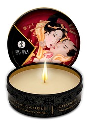 Массажная свеча Shunga™ Erotic Art "Romance" Клубника и шампанское, 30мл/7ч, годен до 10.23г
