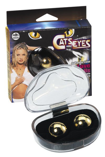 Вагинальные шарики Cats eyes из металла, 2см/2х33г