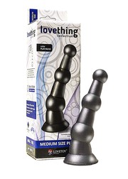 Анальный плаг с присоской "love thing" medium size для простаты, Lacovil, 16х2,5-3,7см.