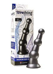 Анальный плаг с присоской "love thing" medium size для простаты, Lacovil, 16х2,5-3,7см