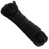 Мягкая бондажная веревка из хлопка Japanese style Bondage Rope, черная, 10м