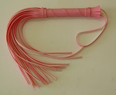 Мягкая розовая плетка Sitabella® BDSM, иск/кожа, 38см