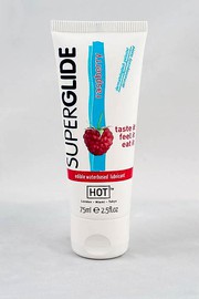 Съедобная смазка Superglide со вкусом малины, 75мл, годен до 04.24г