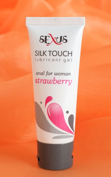Анальная гель-смазка на водной основе Silk Touch Strawberry Anal клубничная 50мл