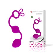 Анальные шарики Pretty Love Balls, силикон, 2,8/3см