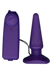 Анальная вибро-пробка Funky Vibrating Buttplug purple 10х3см