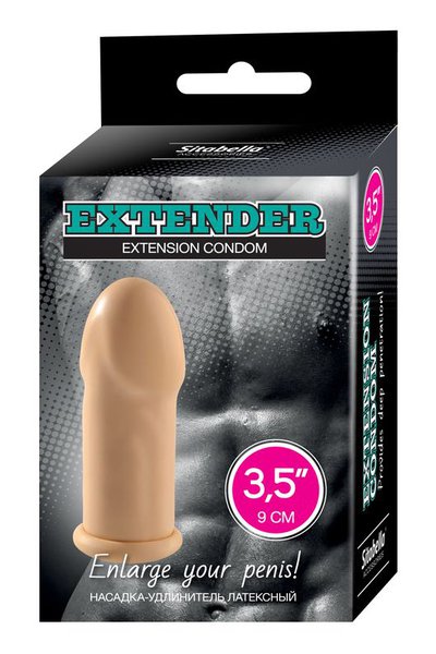 Удлиняющая насадка на половой член Extender Extension Condom, 9см