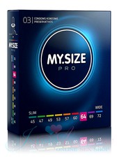 Презервативы MySize PRO идеальный размер, в смазке 223х64, 1уп/3шт, годен до 01.26г