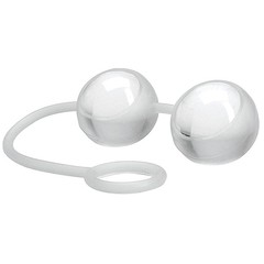 Вагинальные шарики Climax® Kegels Ben Wa, стекло в силиконе, 2,5см