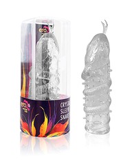Насадка Crystal Sleeve Snakes, в форме змеи, прозрачная, 13,5см